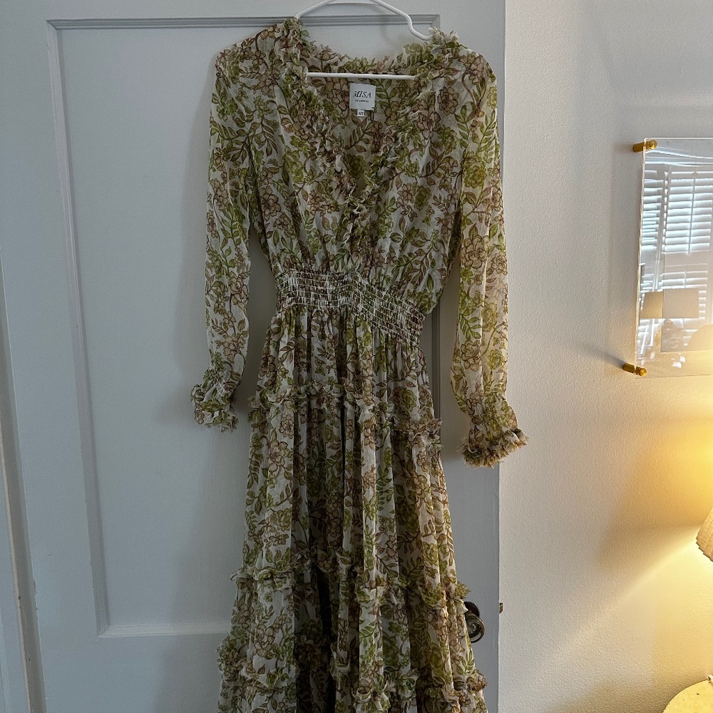 Misa Floral Midi Dress